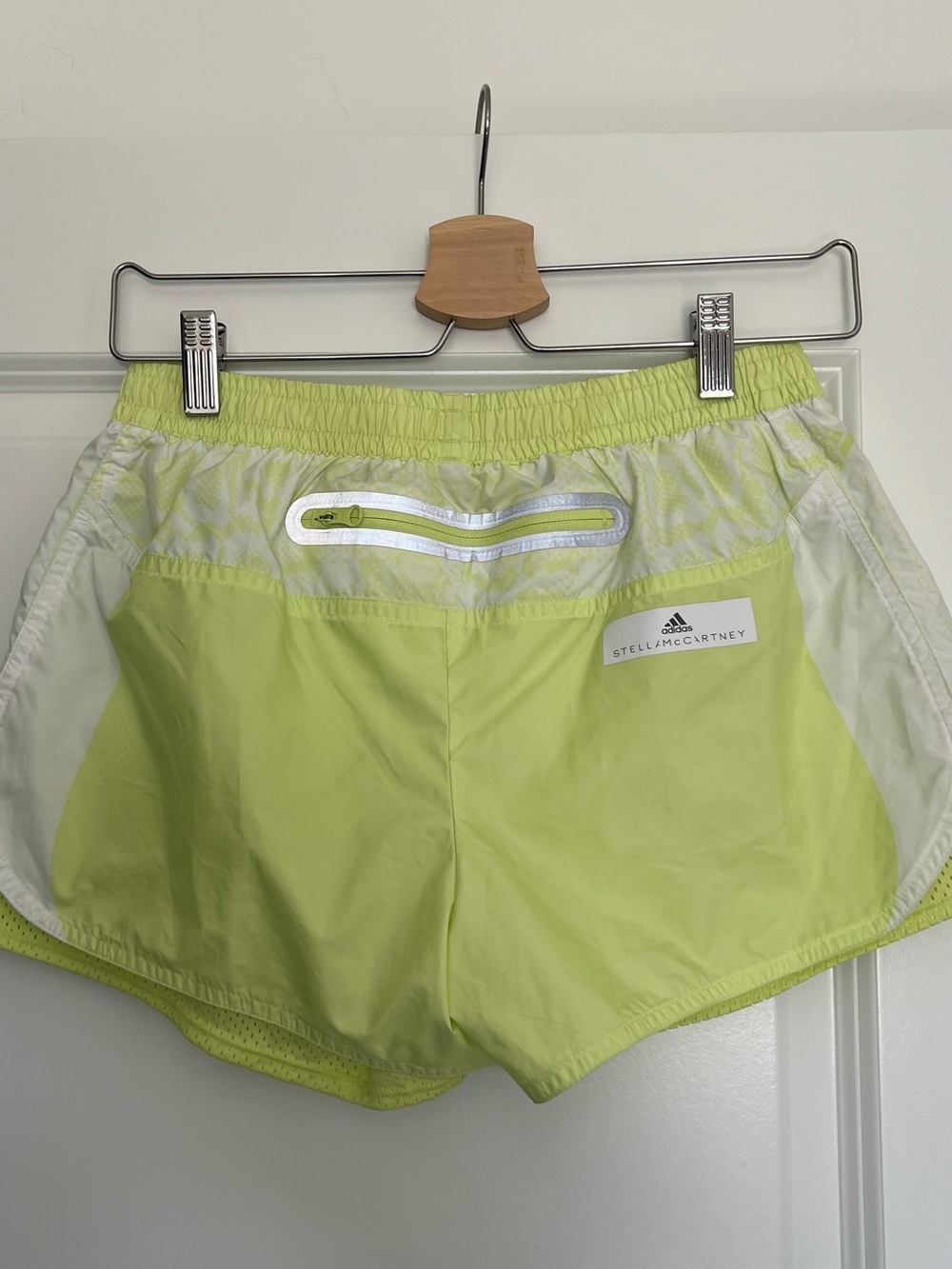 adidas Stella McCartney Neon Lime Athletic Shorts